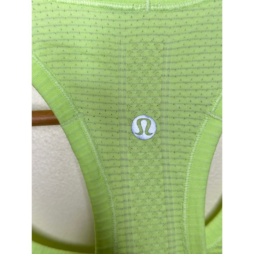 LULULEMON Swiftly Tech Tank Top Faded Zap Green Sz 10 {SS25} - Picture 4 of 5